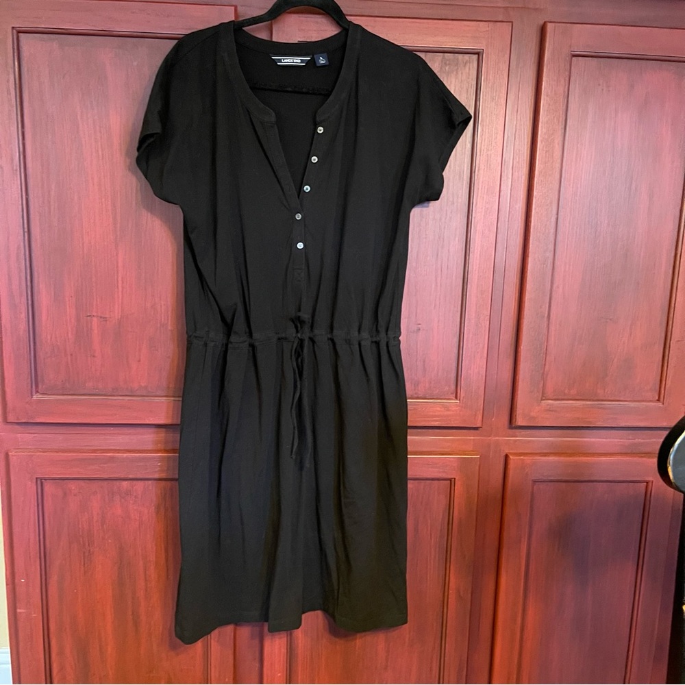 Black Button-Down Dress